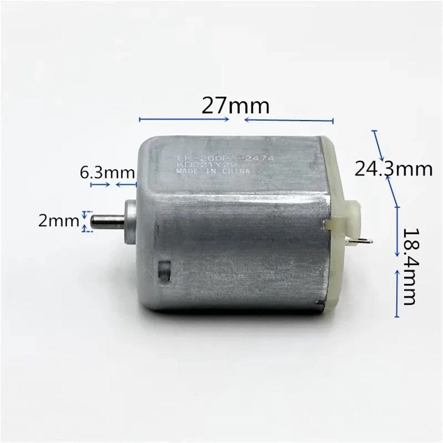 1pc FF-260PA-2474 3V 3.7V 4.2V 10300RPM High Speed Mini 24mm*18mm Flat Motor DIY Electric Shaver Razor Toy Model Beauty and Personal Care SFKGXELS