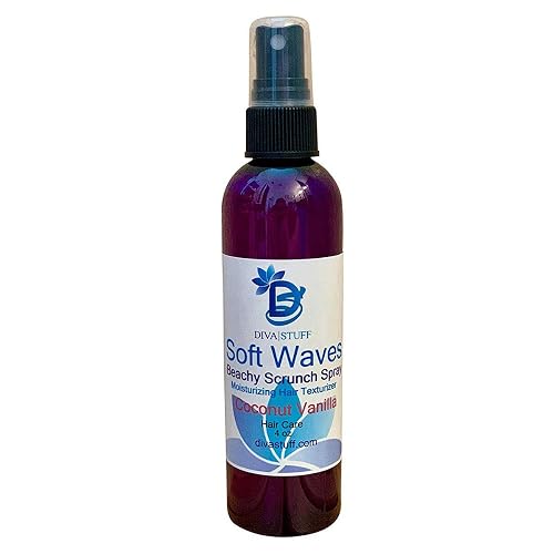 Diva Stuff Soft Waves Beachy Scrunch Spray, Moisturizing Hair Texturizer, Coconut Vanilla Beauty & Personal Care Diva Stuff