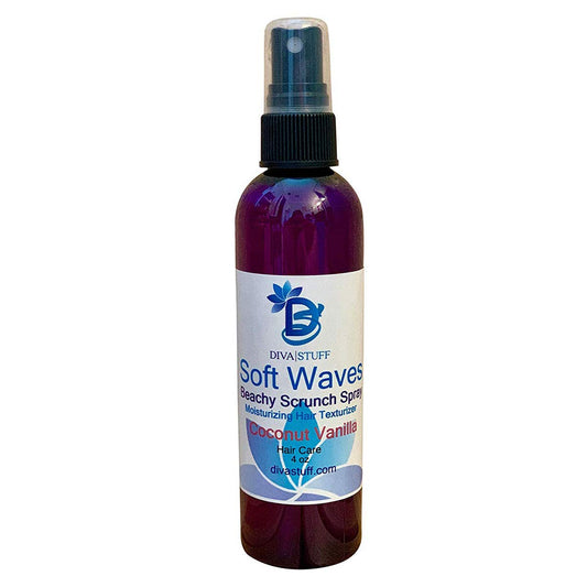 Diva Stuff Soft Waves Beachy Scrunch Spray, Moisturizing Hair Texturizer, Coconut Vanilla Beauty & Personal Care Diva Stuff
