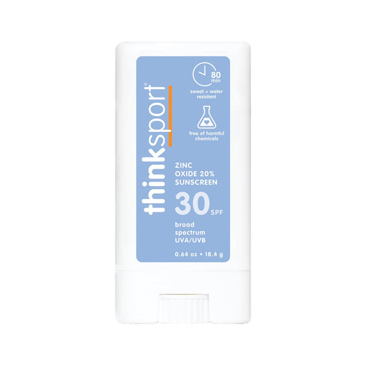 Thinksport SPF 30 Mineral Sunscreen Stick – Face & Body Sunblock, Reef Friendly, Water Resistant, Safe Natural UVA/UVB Protection, 0.64oz Beauty & Personal Care THINK