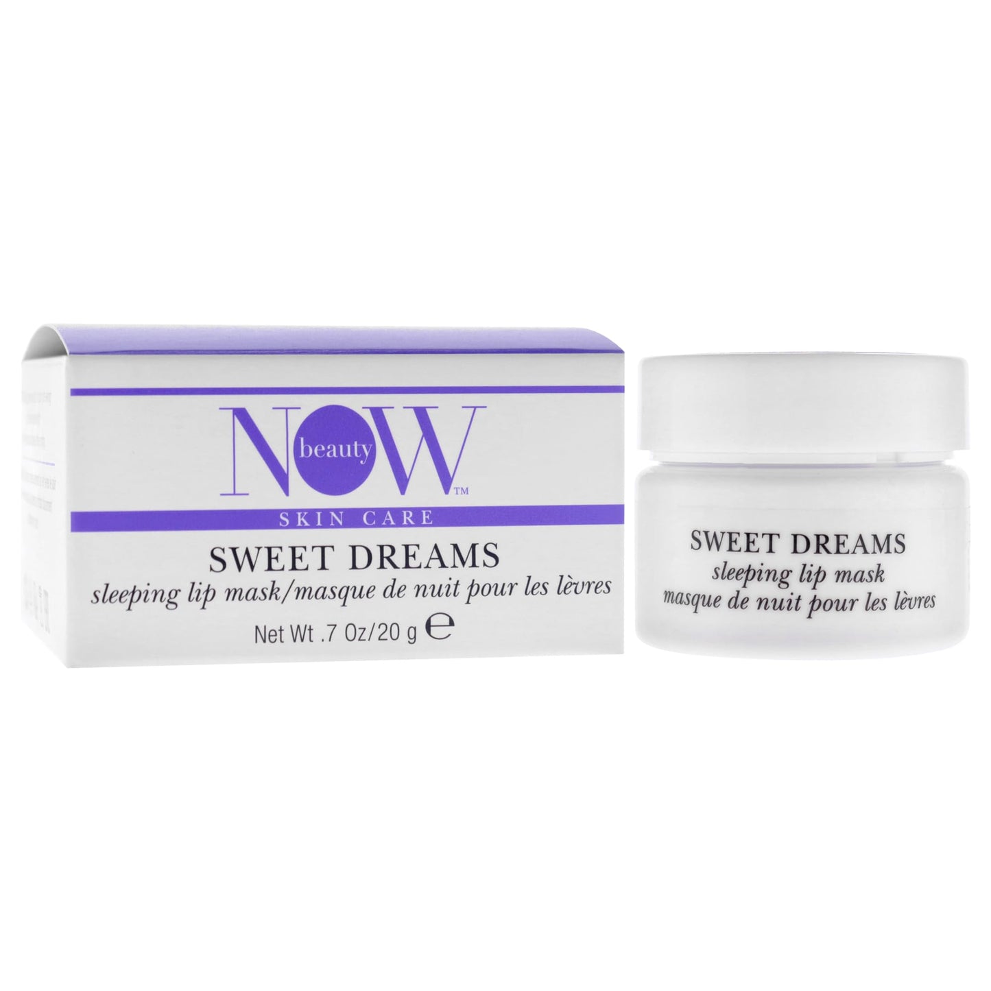 NOW BEAUTY Sweet Dreams Sleeping Lip Mask - Overnight Lip Mask - Organic Lip Balm & Moisturizer - Hydration - Rich in Antioxidants - Paraben & Sulfate Beauty and Personal Care NOW BEAUTY
