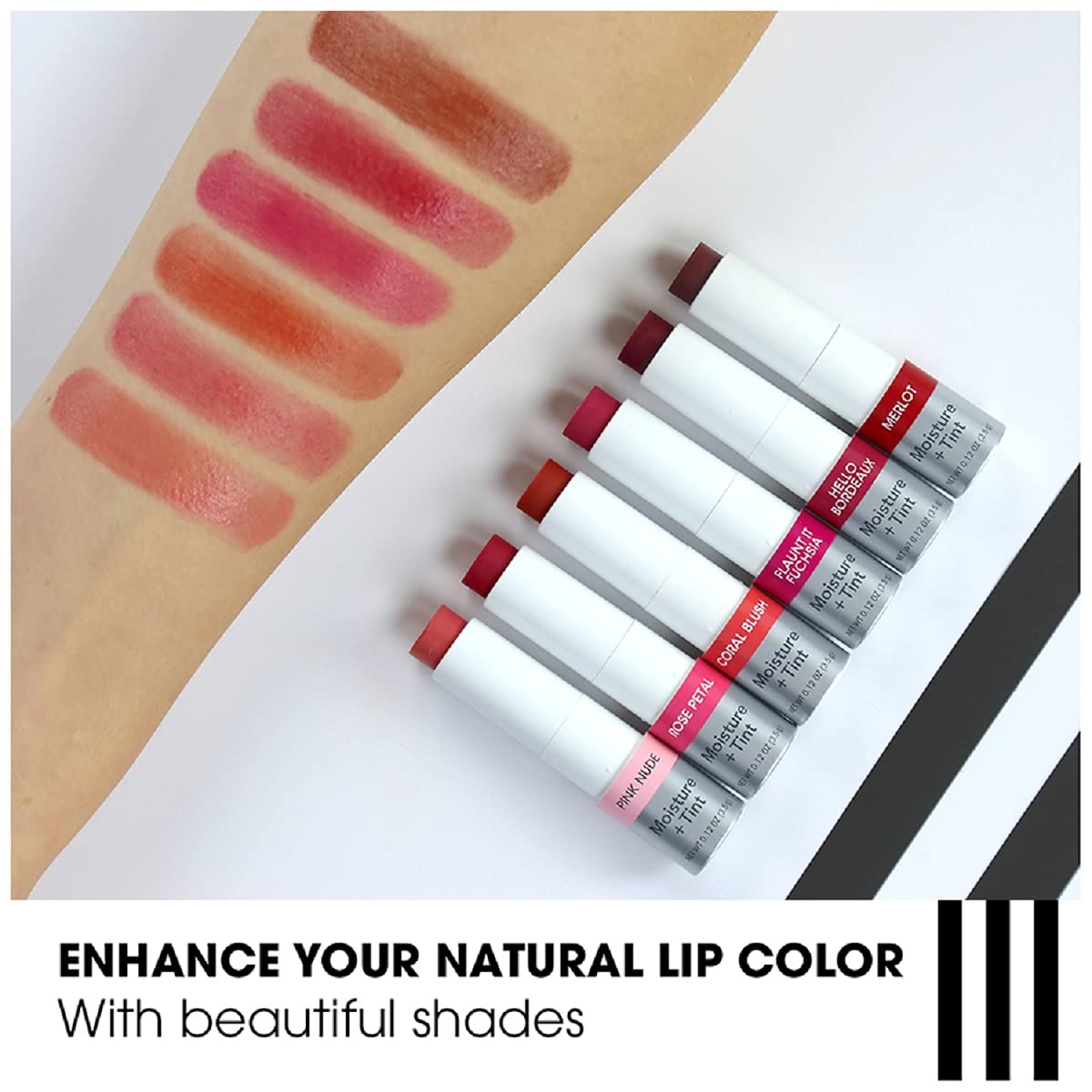 ChapStick Total Hydration Moisture + Tint Coral Blush Tinted Lip Balm Tube, Tinted Moisturizer - 0.12 Oz Beauty & Personal Care ChapStick