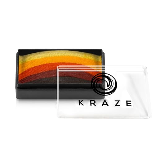 Kraze FX Dome Stroke - Autumn Leaf by Linnea (25 gm), Professional 1-Stroke Split Cake, Hypoallergenic, Non-Toxic, Water Activated Face & Body Beauty & Personal Care Kraze FX