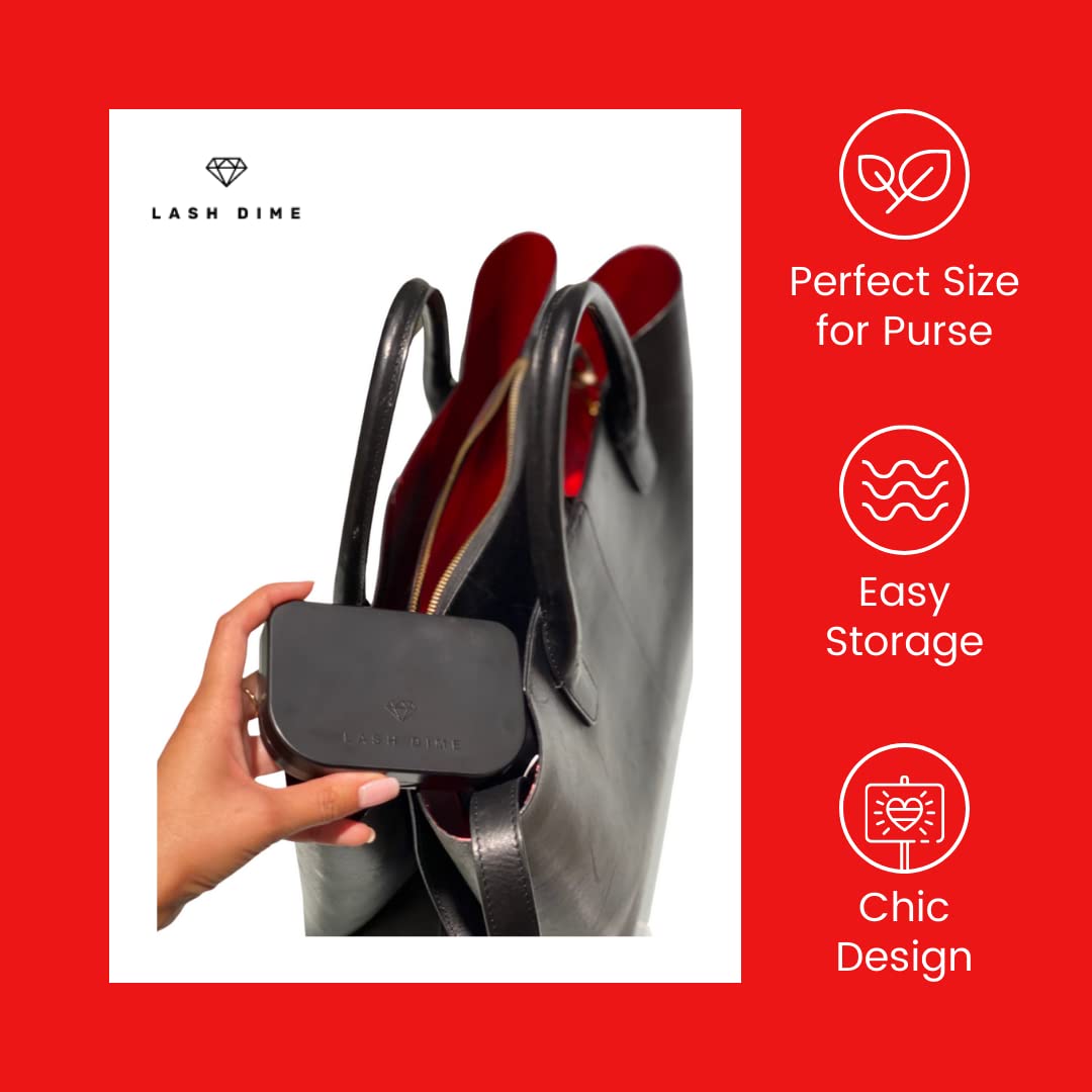 Lash Dime 3 Tier Eyelash Case - Holder, Easy to Open Lash Storage Case, Lash Case Perfect for Travel, Eyelash Holder Organizer, False Eyelash Case Beauty & Personal Care Lash Dime