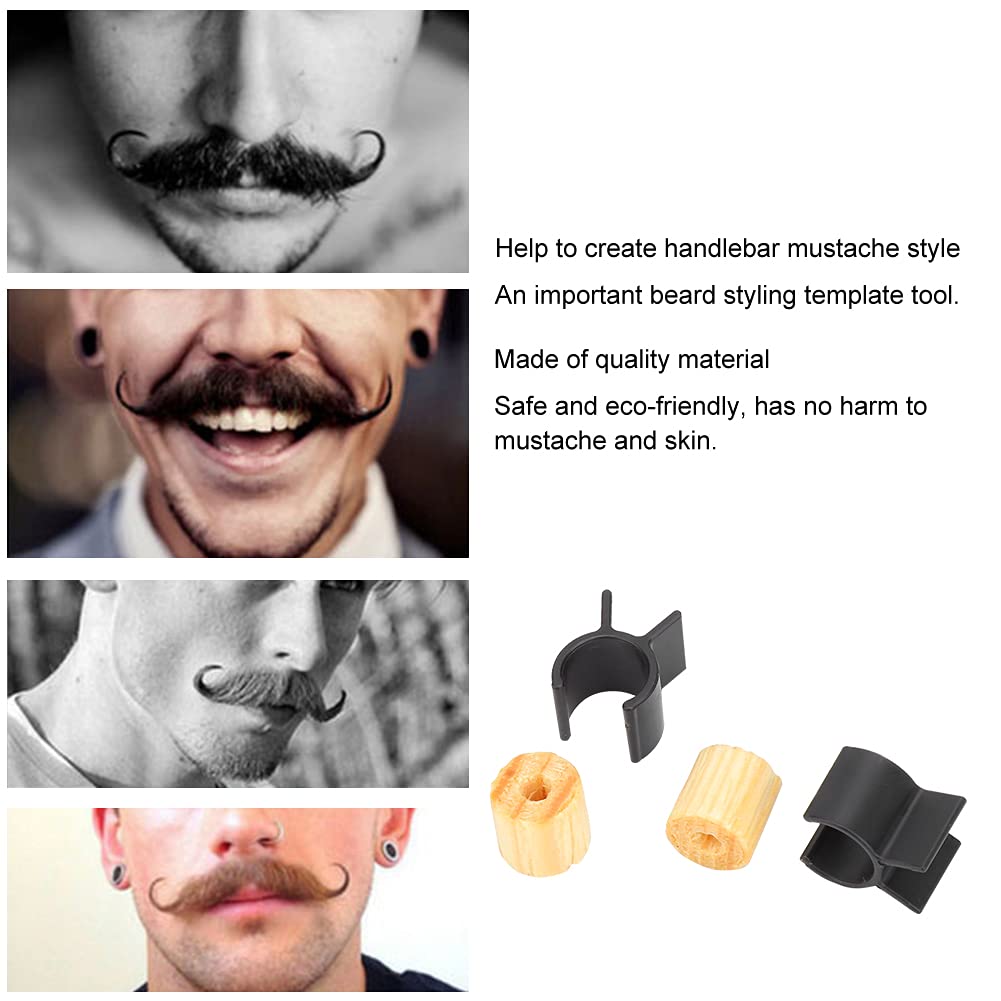 Moustache Training Wheel Handlebar - Stainless Steel Beard Shaping Template for Men, Mustache Styling Guide Tool with Adjustable Fit, Precision Beauty and Personal Care YUYTE