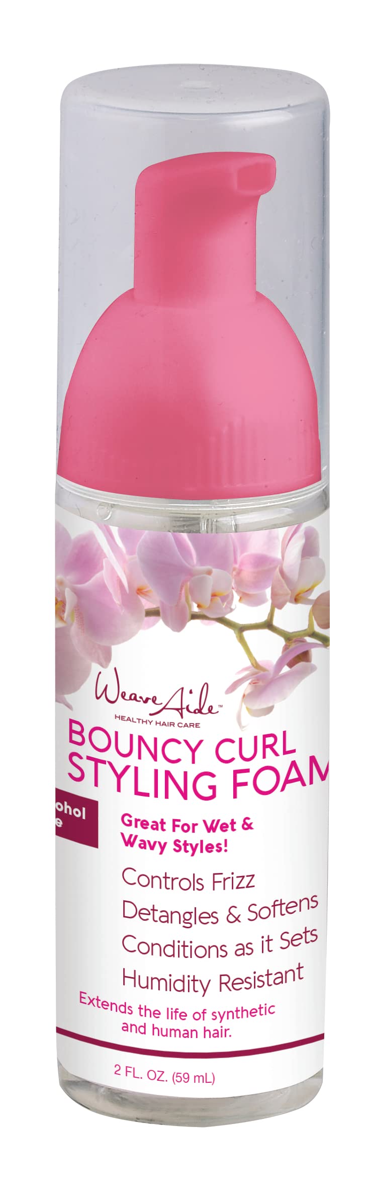 Weave Aide Bouncy Curl Styling Foam/Mousse 2 oz. (3-pack) Frizz control, Curl mousse for curly hair definition, anti frizz, curl enhancer, styling Beauty & Personal Care Swing It Inc