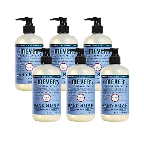Mrs. Meyers Clean Day Liquid Hand Soap Hard 12.5 Oz Bluebell Scent Pump Dispenser (Pack of 6) Beauty & Personal Care Mrs. MEYER'S