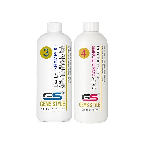 GS Gems Style Keratin Shampoo & Conditioner For After Treatment Maintenance 32.8 oz / 1000ml Beauty & Personal Care GS GEMS STYLE