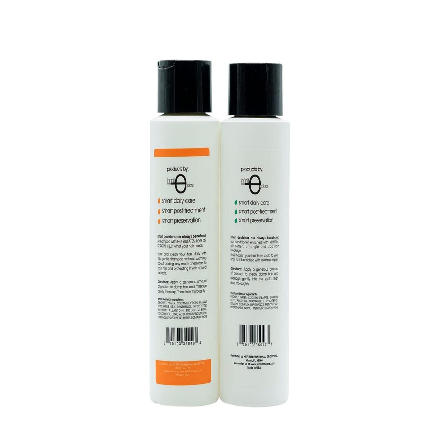 Moisture Shampoo and Conditioner Sulfate & Paraben Free 16oz for Keratin Treated Hair by Smart Protection Beauty & Personal Care KEF