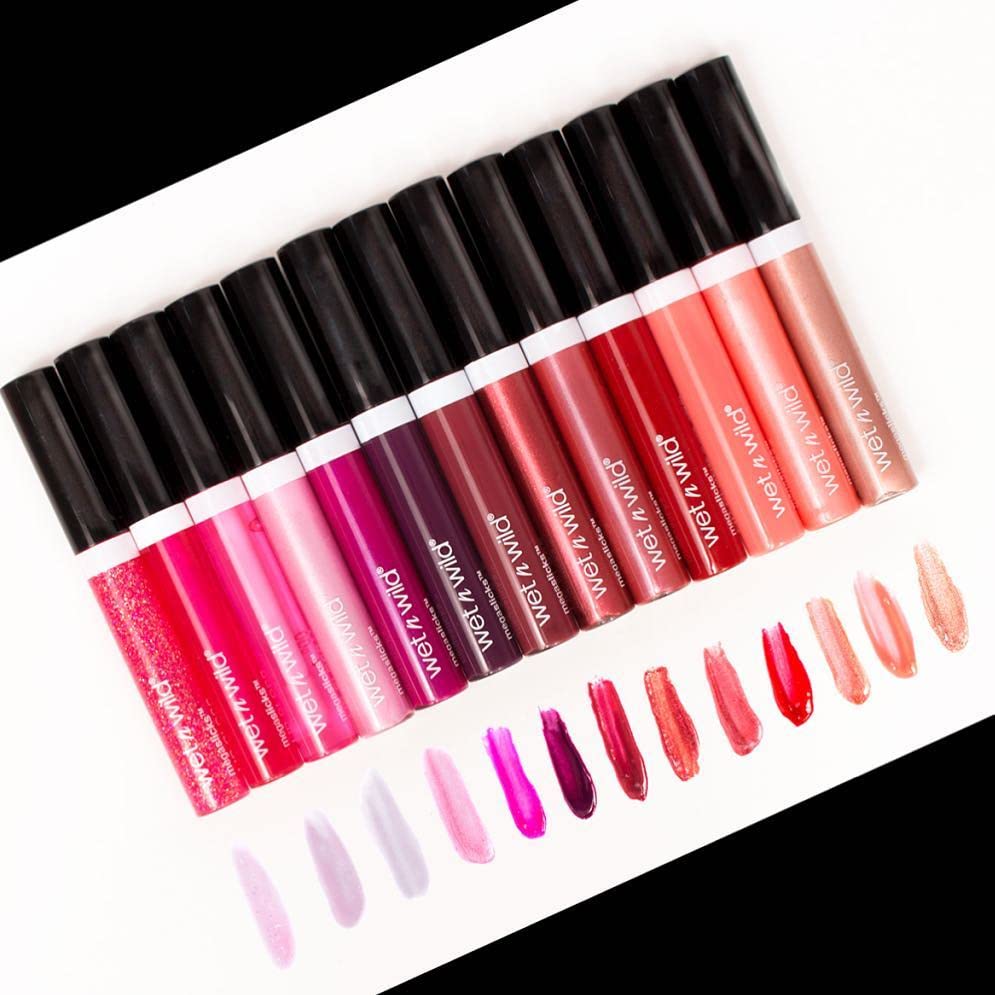 wet n wild MegaSlicks Lip Gloss, Ultra-Glossy, Vitamin-E Enriched, Ultra-Gloss High Shine Moisturizing, Cruelty-Free & Vegan - Cotton Candy Beauty & Personal Care wet n wild
