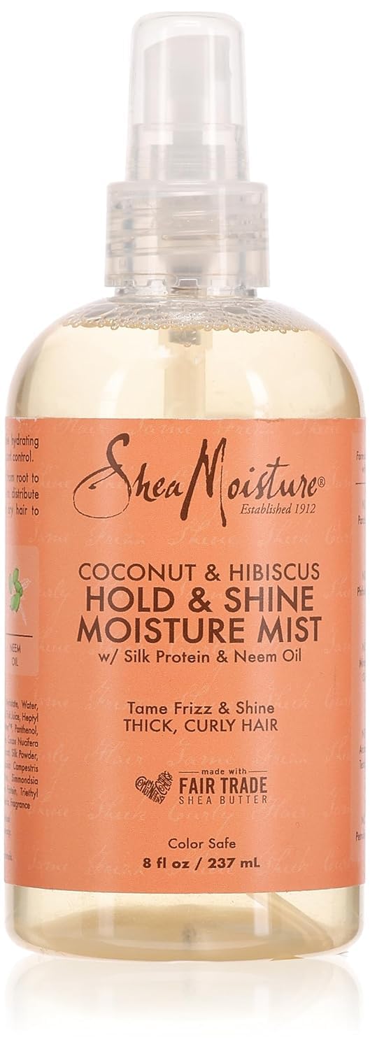 Shea Moisture Coconut & Hibiscus Hold & Shine Moisture Mist, 8 Ounce Beauty & Personal Care SheaMoisture