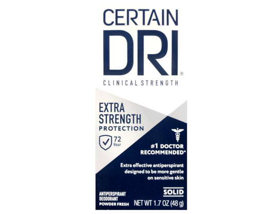 Certain DRI Extra Strength Antiperspirant Deodorant, Powder Fresh Solid 1.7 Oz. (Pack of 7) Beauty and Personal Care Certain Dri