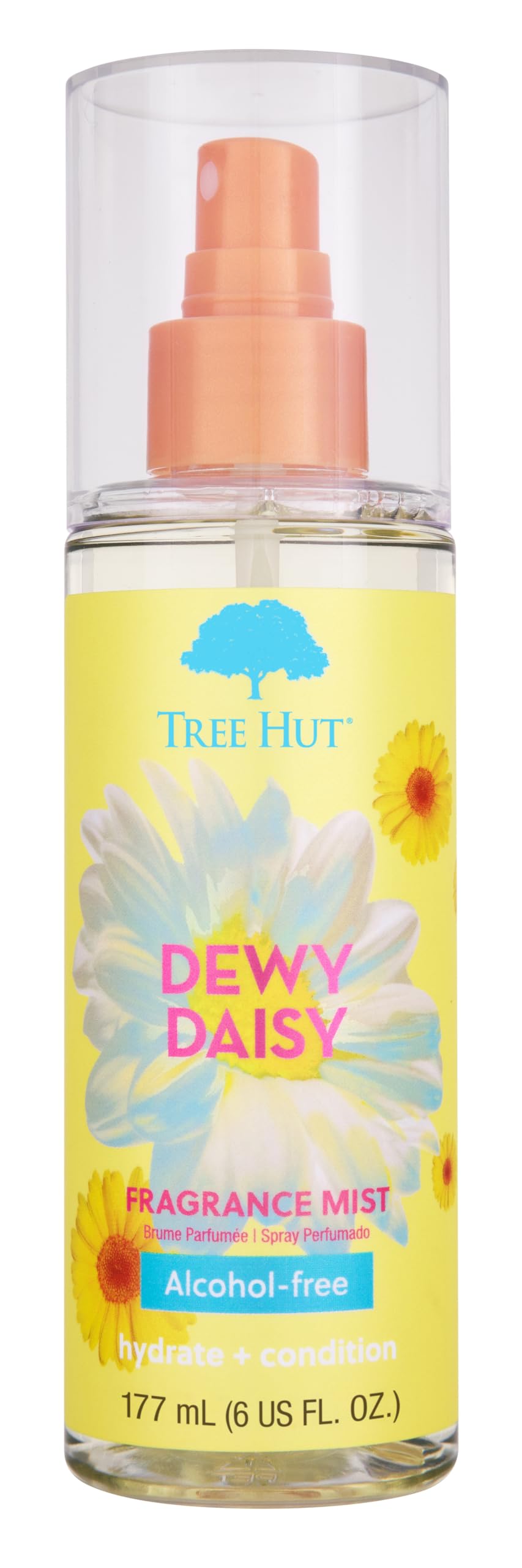 Tree Hut Dewy Daisy Hair & Body Mist, Hydrating & Alcohol-Free Body Spray, Fragrance with Velvety Florals & Fresh Green Notes, Alcohol-Free Formula, Beauty & Personal Care Tree Hut