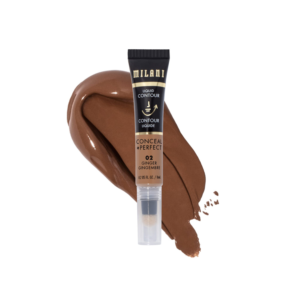 Milani Conceal + Perfect Liquid Contour, Lightweight Cream Contour - Ginger