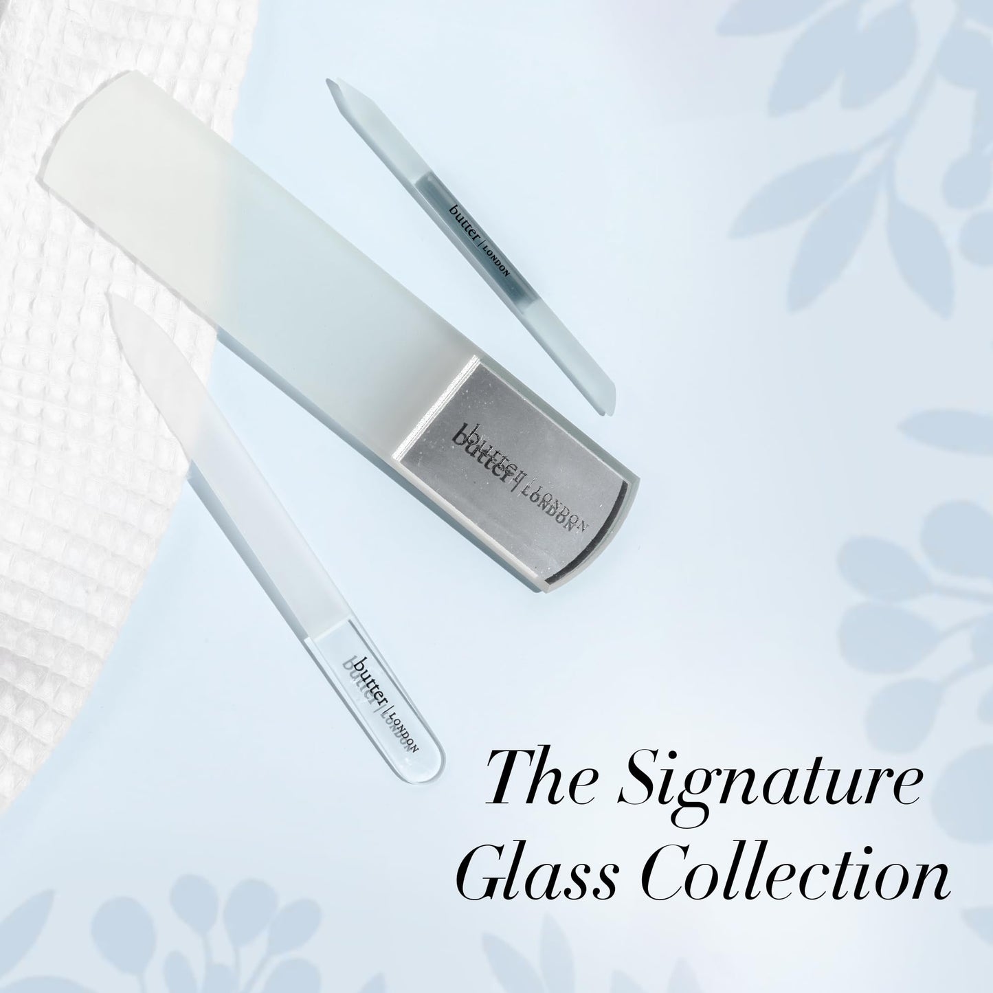 butter London Glass Nail File, Signature Glass Collection - Professional Nail Filers for Natural Nails - Salon Quality Manicure Pedicure Tool Beauty & Personal Care butter LONDON