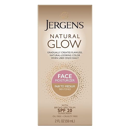 Jergens Natural Glow Daily Facial Moisturizer, Fair to Med 2 fl oz (59 ml) Beauty & Personal Care Jergens