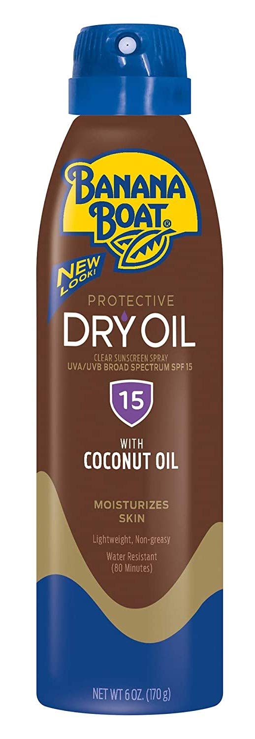 Banana Boat SPF#15 Dry Oil with Coconut Oil Spray 6 Ounce Beauty & Personal Care Banana Boat