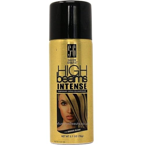 Salon Grafix High Beams Intense Temporary Spray - Brown Black for Unisex - 2.7 oz Hair Color Beauty & Personal Care Salon Grafix