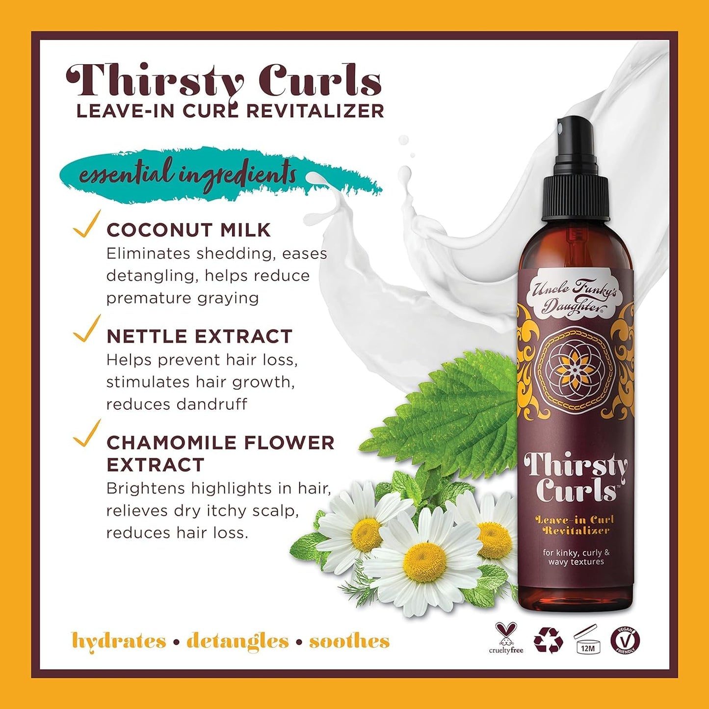 Uncle Funky's Daughter Thirsty Curls Leave-In Curl Revitalizer Beauty & Personal Care Uncle Funky's Daughter