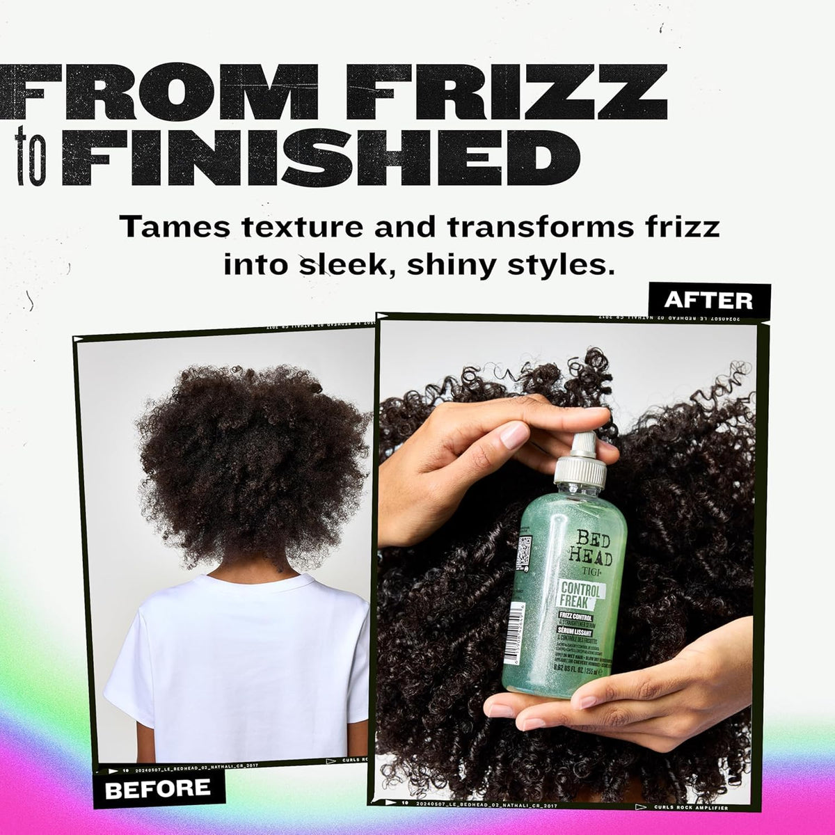 TIGI Hair Serum For Curly or Frizzy Hair Control Freak Hair Care and Straightener 8.62 fl oz