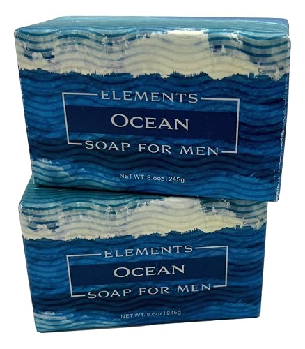 Greenwich Bay Trading Co. Elements Ocean Soap for Men, 8.6 oz Bars, Set of 2 Beauty & Personal Care Greenwich Bay