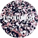 Pink Black White Dots Polyester Glitter | Craft Glitter | Glitter for Arts & Crafts | Tumblers | Cosmetics | Nails | Epoxy Resin Art | Slime | DIY | Beauty & Personal Care Glitter Heart Co.