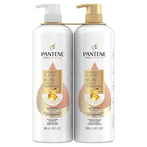 Pantene Pro-V Miracles Extreme Damage Care Shampoo & Conditioner, 30 Fl Oz, 2 Ct Beauty & Personal Care Pantene
