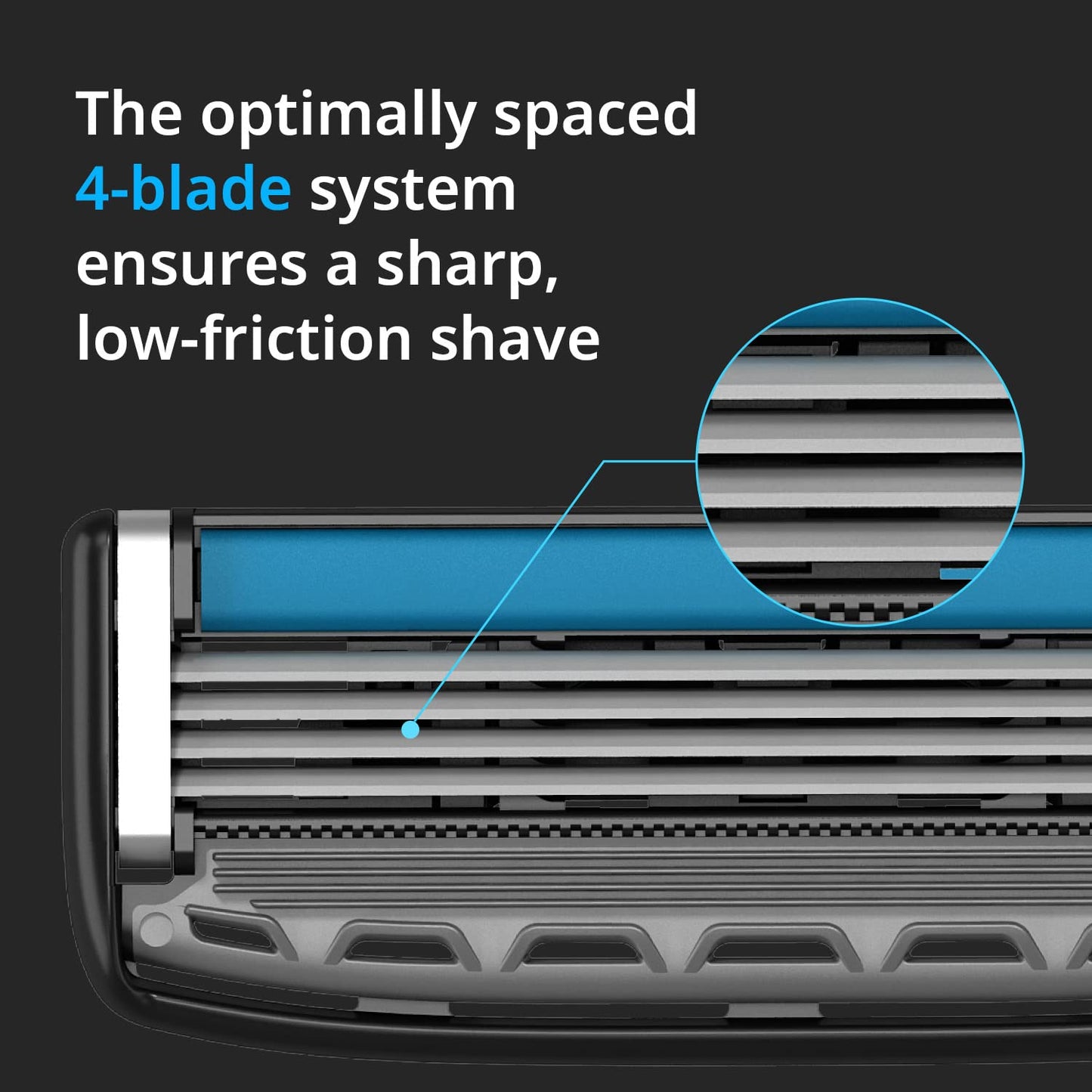 Dorco Pace 4 Pro - Four Blade Razor Shaving System - 52 Cartridge Refills (No Handle) Beauty and Personal Care DORCO