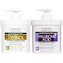 Advanced Clinicals Retinol Body Cream + Hyaluronic Acid Moisturizer 2pc Skincare Set | Face Cream & Body Lotion For Women & Men Helps Improve Beauty & Personal Care Advanced Clinicals