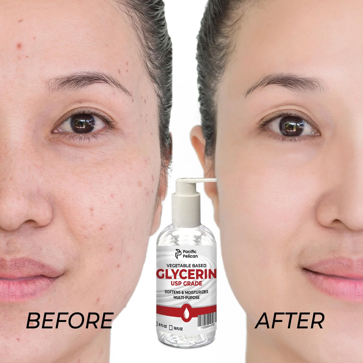 Pacific Pelican Vegetable-Based Glycerin | USP Grade | Softens & Moisturizes | Multi-Purpose (8 fl oz) Beauty & Personal Care Pacific Pelican