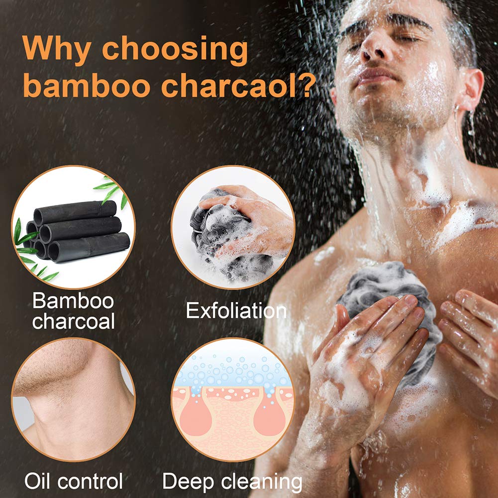 Loofah Bath Sponge, Novosun Soft Shower Sponge Set Extra Large Mesh Pouf Scrubber for Men and Women Exfoliate,Wash Sponge,Cleanse,Soothe Skin Pack Beauty & Personal Care novosun