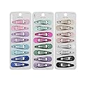 minihope snap hair clips for women, .snap clips for grils,Surface metal flash powder,5cm,24 Count (Pack of 1)… Beauty & Personal Care minihope