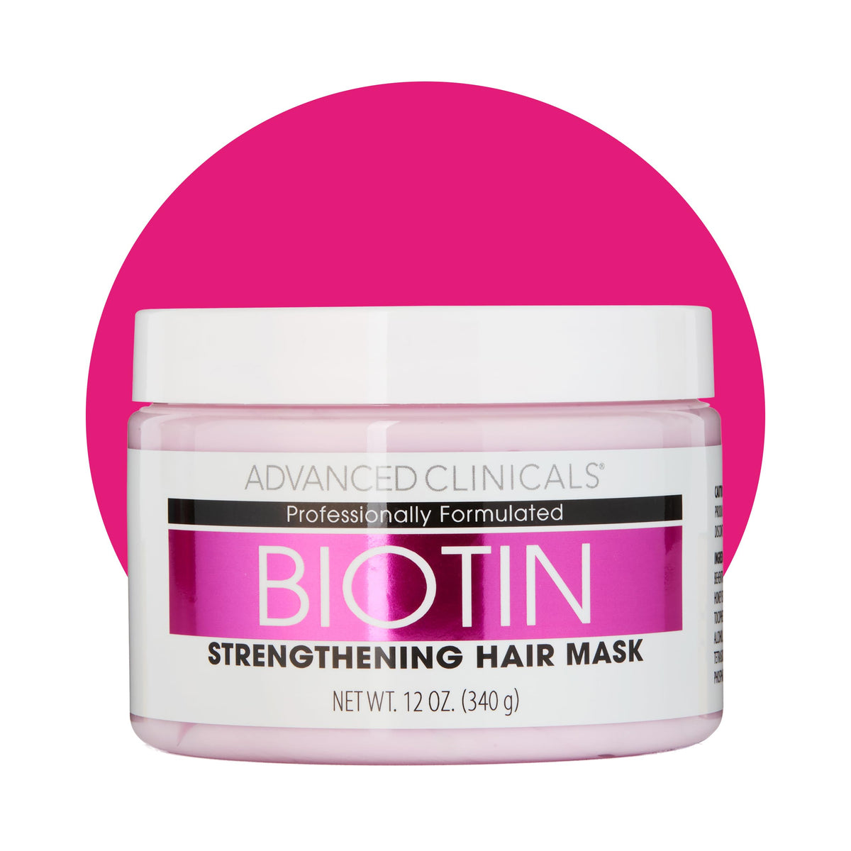 Advanced Clinicals Biotin Hair Treatment Anti-Breakage Repair Hair Mask. Strengthen Broken, Color-Treated Hair W/Repairing Deep Conditioner Manuka
