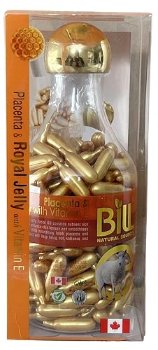Lamb Placenta & Royal Jelly with Vitamin E Facial Oil, 200 Gelcaps, Bill Natural Sources Beauty & Personal Care Bill Natural Sources