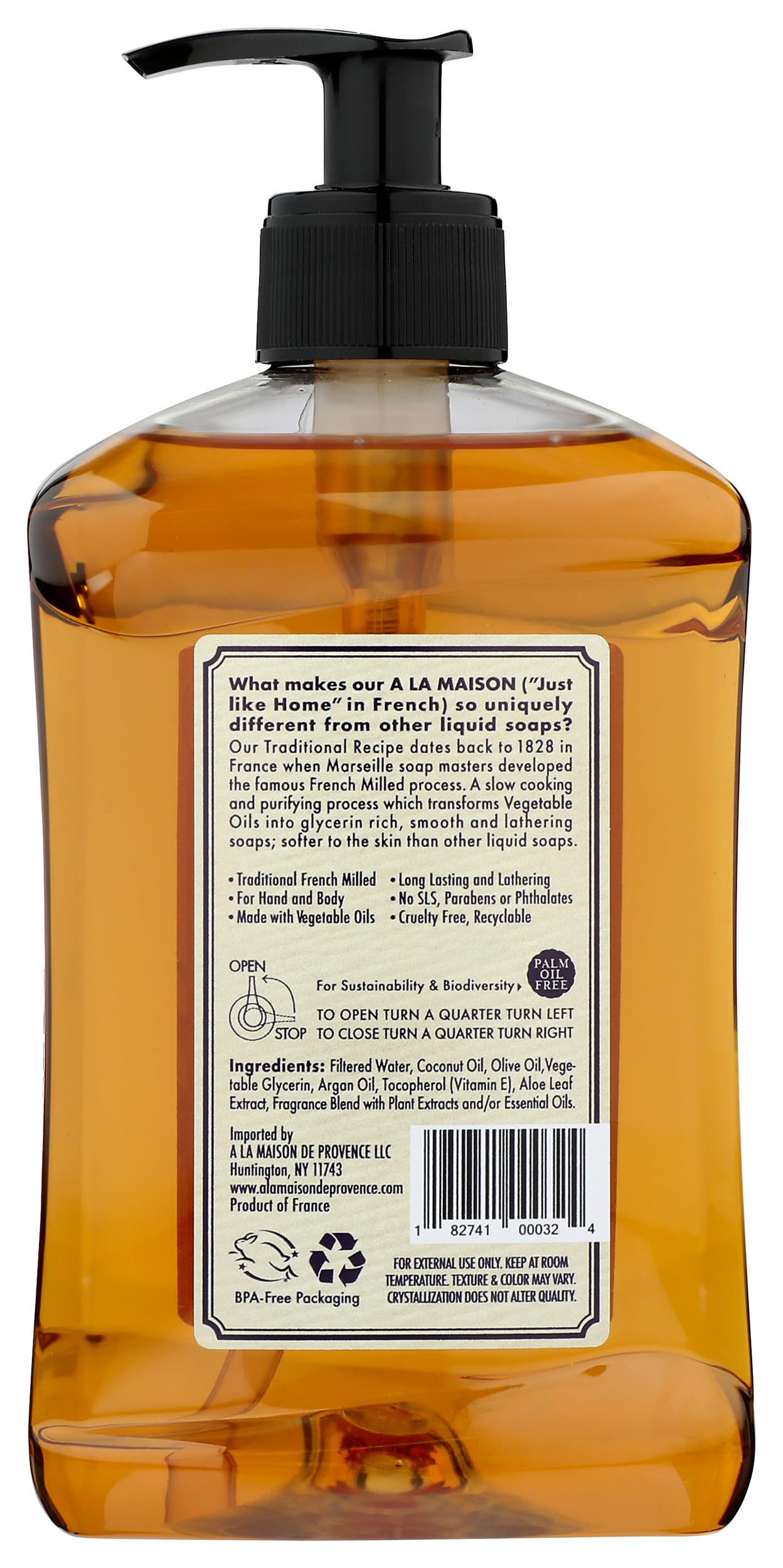 A LA MAISON Lavender Aloe Natural Hand Wash Made with Essential Oils - Biodegradable, Plant-Based, Vegan, Cruelty-Free (16.9 Fl Oz Bottle) Beauty & Personal Care A LA MAISON