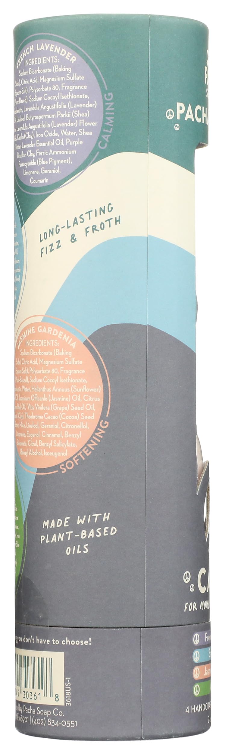 PACHA SOAP Pacha Peaces Froth Bomb Variety Pack, 8 OZ Beauty & Personal Care Pacha Soap Co