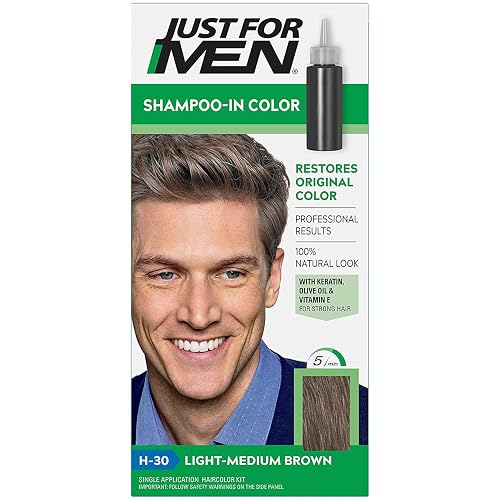 Just For Men H-30 Light-Medium Brown Haircolor (Pack of 2) Beauty & Personal Care Just for Men