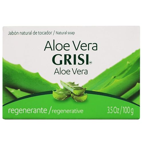 6pk - Aloe Vera Soap - Jabon de Sávila - Grisi (3.5 Oz. X 6 Units) Beauty & Personal Care Grisi