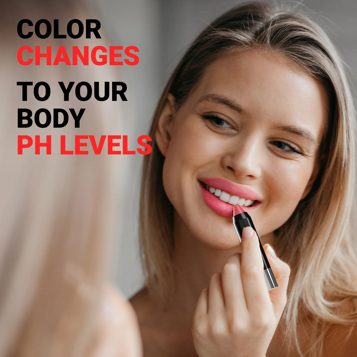 MOODmatcher original Color Changing Lipstick - 12 Hours Long-Lasting, Moisturizing, Smudge-Proof, Easy to Apply Creamy Lipstick, Glamorous Beauty & Personal Care MOODmatcher