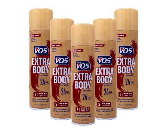 VO5 Hairspray Extra Body Crystal Clear 8.5 oz ( Packs of 5) Beauty & Personal Care Alberto VO5