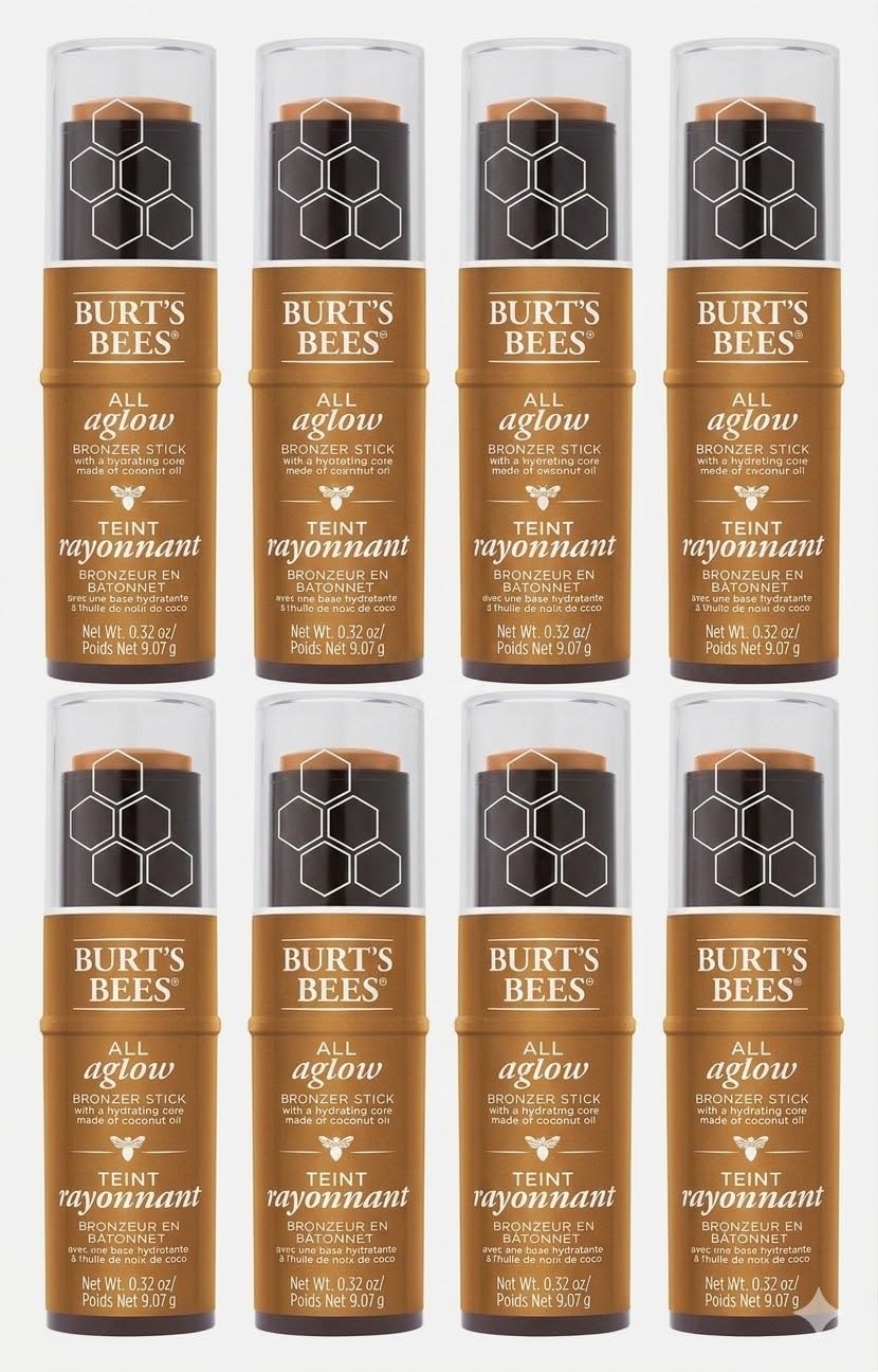 Burt's Bees 100% Natural All Aglow Bronzer Stick - Bronze Splash (1610) - .32oz (8 Pack) Beauty & Personal Care Burt's Bees