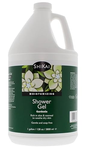 ShiKai Daily Moisturizing Shower Gel (Gardenia, 1 Gallon) | with Hydrating Aloe Vera & Oatmeal | Scented Body Wash for Dry Skin Relief Beauty & Personal Care ShiKai