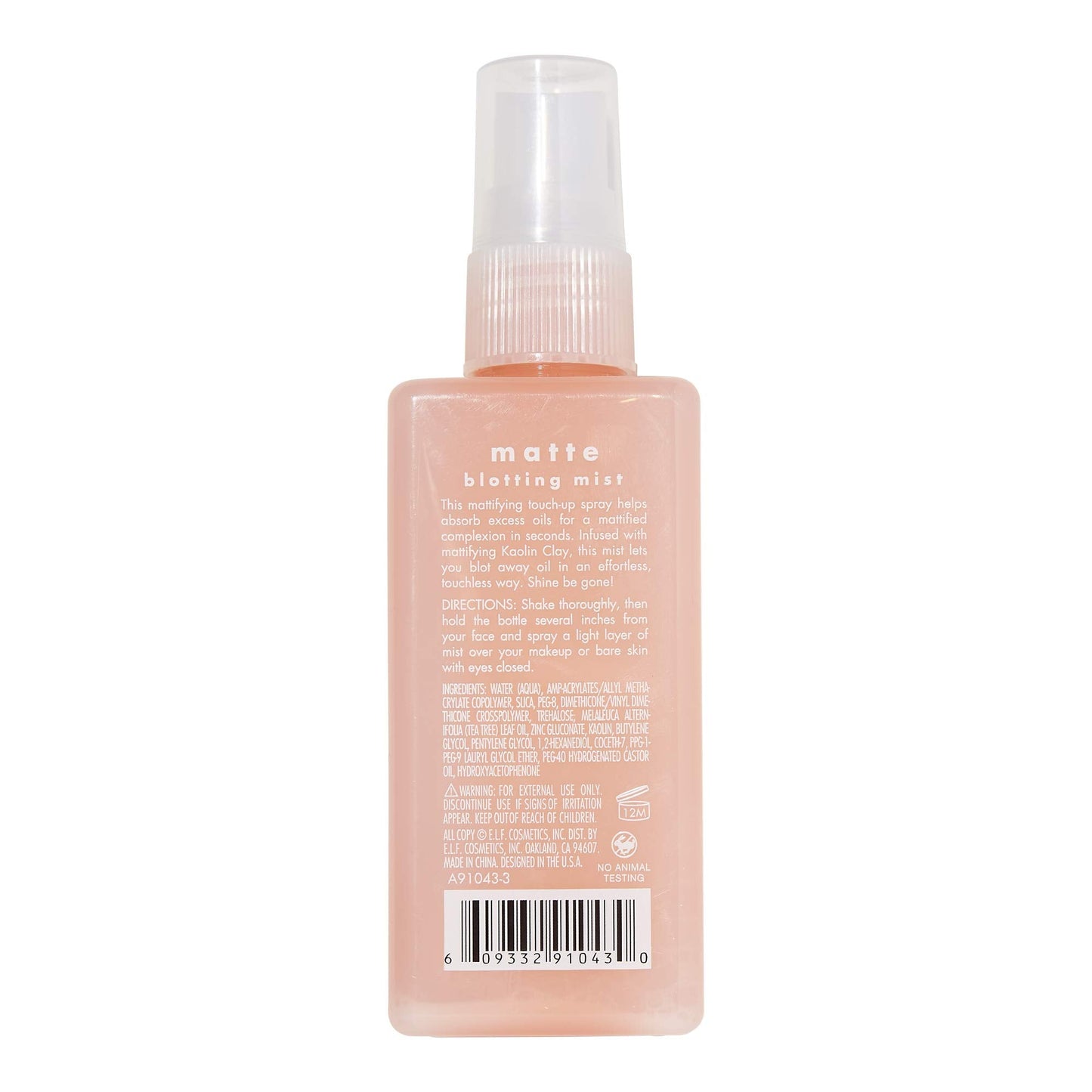 Elf+ Matte Blotting Mist Mattifying, Lightweight, Long Lasting Controls Shine, Absorbs Excess Oil Infused with Kaolin Clay, 3.8 Fl Oz Beauty & Personal Care e.l.f.