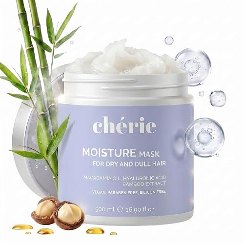 chérie Deep Conditioning Hair Mask with Macadamia Oil, Hyaluronic Acid & Bamboo Extract - Hydrating Hair Mask to Reduce Frizz & Breakage Beauty & Personal Care chérie