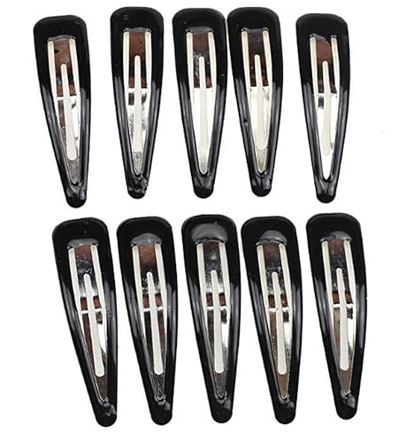 40Pcs Women Large Black BB Clip Scrub Side Clip Plastic Coated Metal Hair Clips About 6.7CM (2.6 '') Beauty & Personal Care Suoirblss