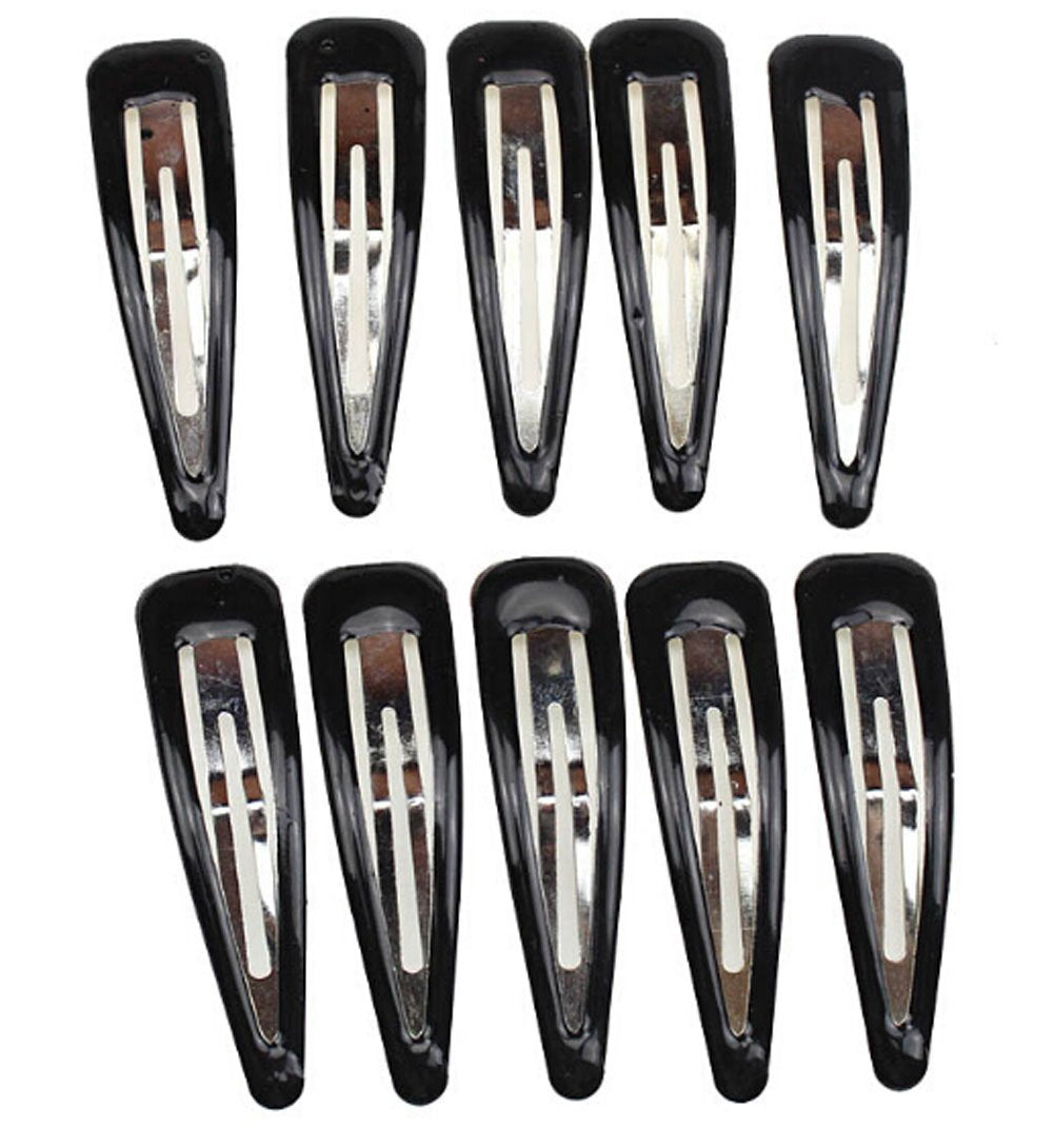 40Pcs Women Large Black BB Clip Scrub Side Clip Plastic Coated Metal Hair Clips About 6.7CM (2.6 '') Beauty & Personal Care Suoirblss