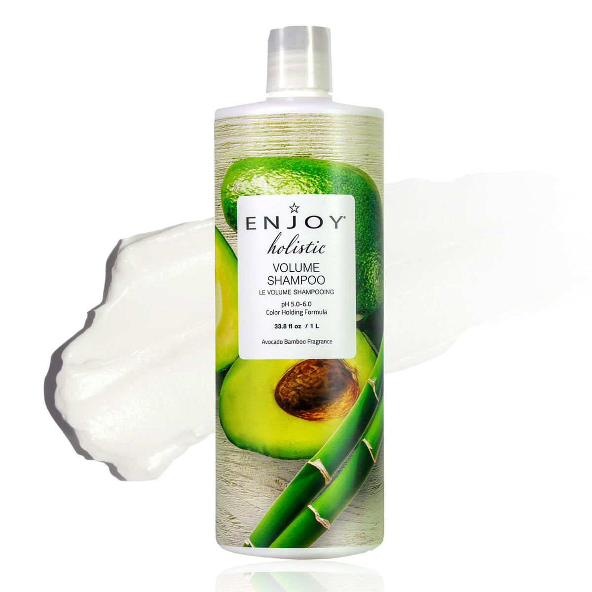 Enjoy Holistic Volume Shampoo - Weightless Volumizing Cleanser for Fine & Thin Hair - Sulfate, Paraben & Silicone Free - Adds Body, Softness &