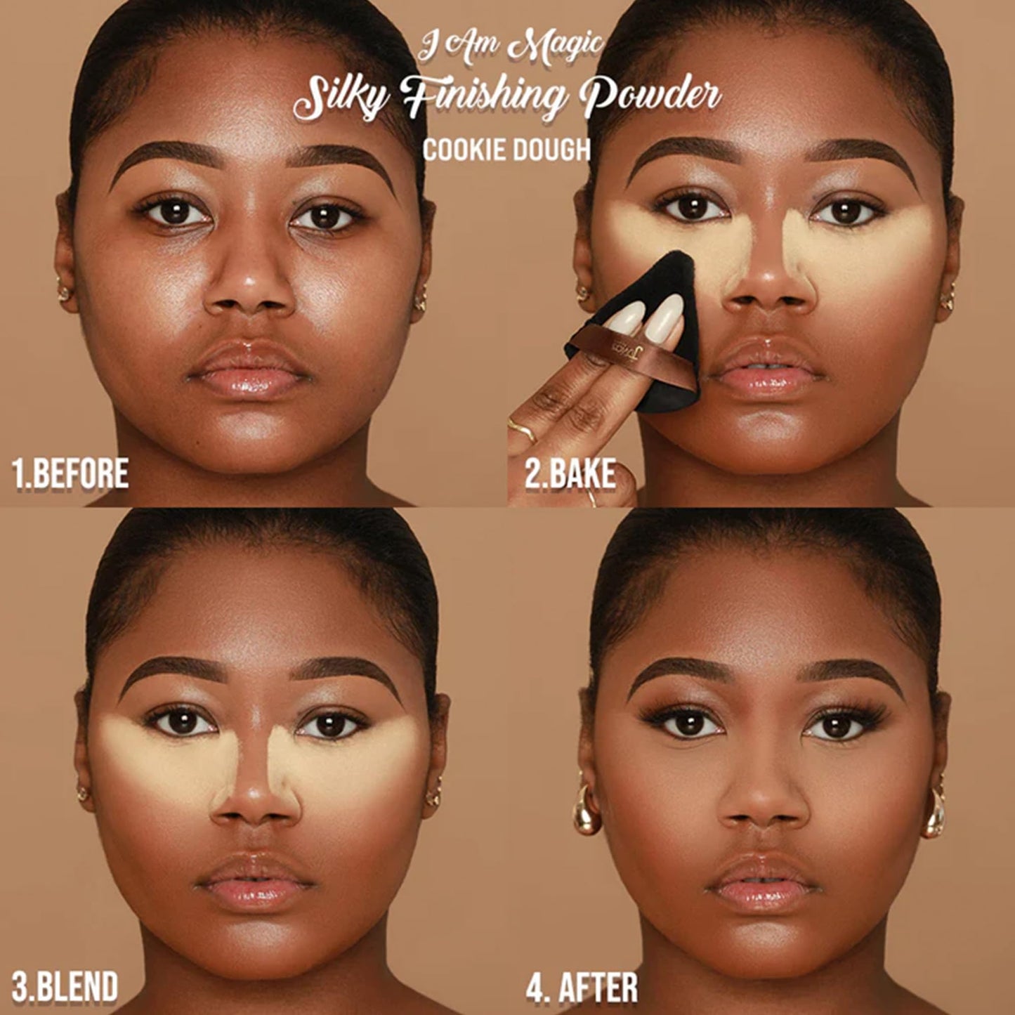 Juvia's Place I Am Magic Silky Finishing Powder - Cookie Dough - Lightweight Loose Face Powder for Women, Makeup for Under Eye & Face - Talc & Paraben Beauty & Personal Care Juvia's Place