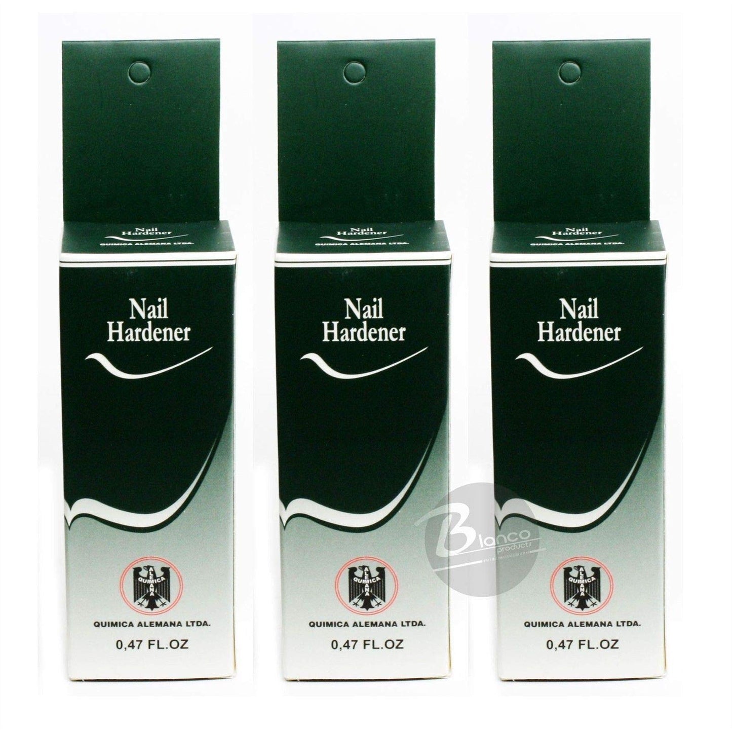 3 Bottles Quimica Alemana Nail Hardener Strengthener Polish Treatment 0.47 oz Beauty & Personal Care Química Alemana