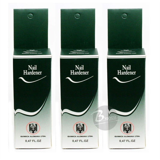 3 Bottles Quimica Alemana Nail Hardener Strengthener Polish Treatment 0.47 oz Beauty & Personal Care Química Alemana